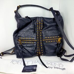 Joelle Hawkens by Treesje Leather Didion Bag/Backpack *Black* Like New